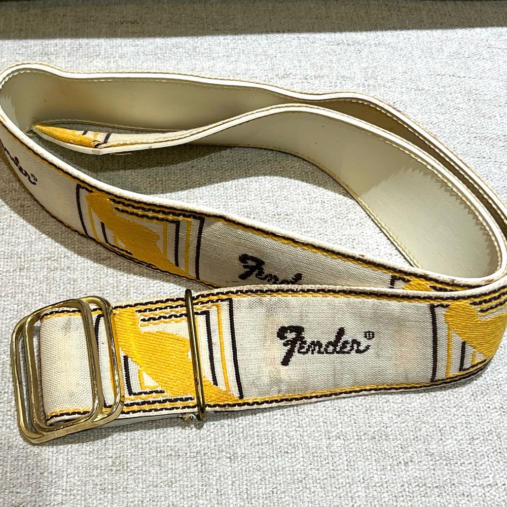 Vintage 1960 Rare Fender Monogrammed Leather Belt